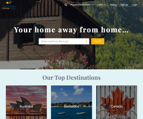 Caribbean Home Swap Website