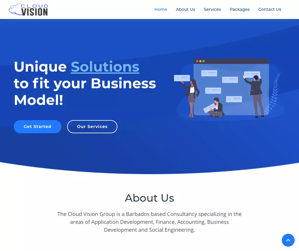 Cloud Vision Group website